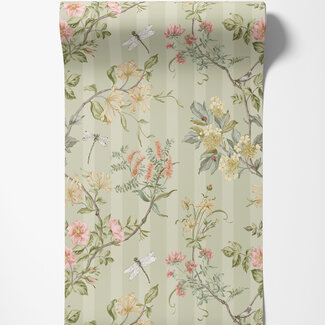 Dutch Wallcoverings Dutch Wallcoverings - FC Tales of the Manor - Camberley Sage - 91930