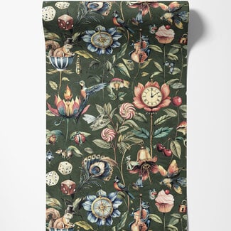 Dutch Wallcoverings Dutch Wallcoverings - FC Tales of the Manor - Elysium Green  - 91941