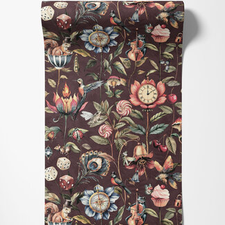 Dutch Wallcoverings Dutch Wallcoverings - FC Tales of the Manor - Elysium Mulberry - 91942