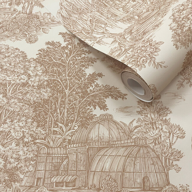 Dutch Wallcoverings Dutch Wallcoverings - FC Tales of the Manor - Blenheim Rust - Vliesbehang - 10m x 53cm - 91972