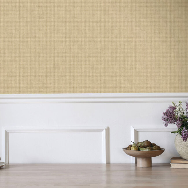 Dutch Wallcoverings Dutch Wallcoverings - FC Tales of the Manor - Ormsby Texture ochre - Vliesbehang - 10m x 53cm - 92002
