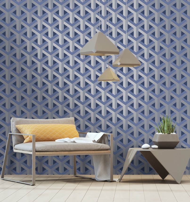 Grafisch behang: hoe patronen sfeer en dynamiek toevoegen