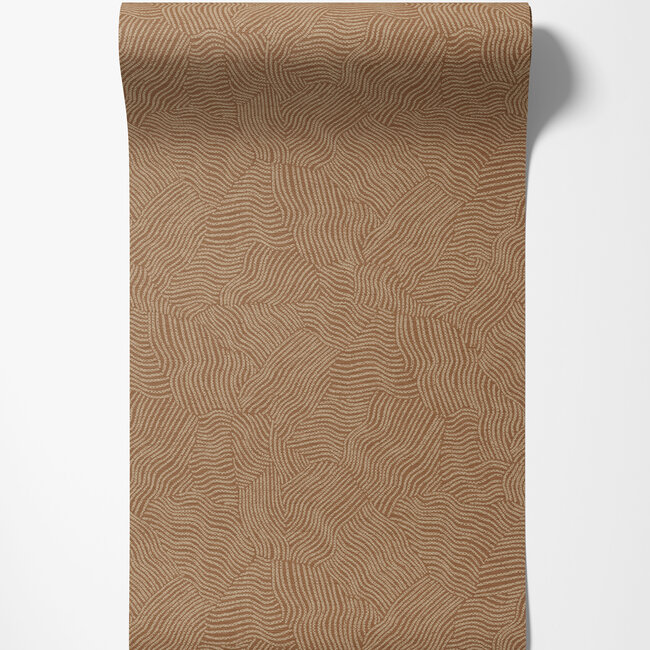 Dutch Wallcoverings Dutch Wallcoverings - FC Sahara- Tenere Terracotta - Vliesbehang - 10m x 53cm - 66010