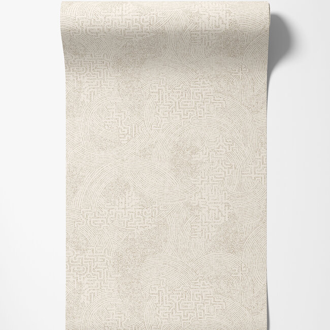Dutch Wallcoverings Dutch Wallcoverings - FC Sahara- Richat Ivory - Vliesbehang - 10m x 53cm - 66027