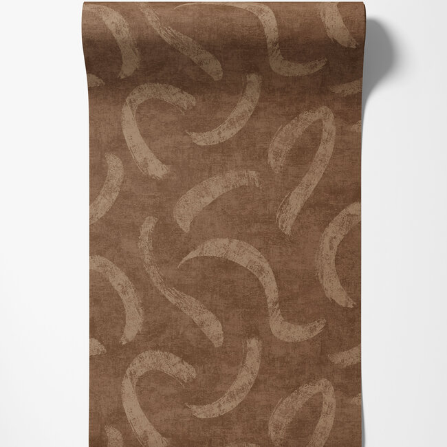 Dutch Wallcoverings Dutch Wallcoverings - FC Sahara- Sirocco Rust - Vliesbehang - 10m x 53cm - 66030