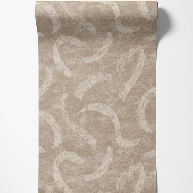 Dutch Wallcoverings Dutch Wallcoverings - FC Sahara- Sirocco Taupe - Vliesbehang - 10m x 53cm - 66031