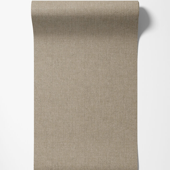 Dutch Wallcoverings Dutch Wallcoverings - FC Sahara- Sinamay Taupe - Vliesbehang - 10m x 53cm - 66082