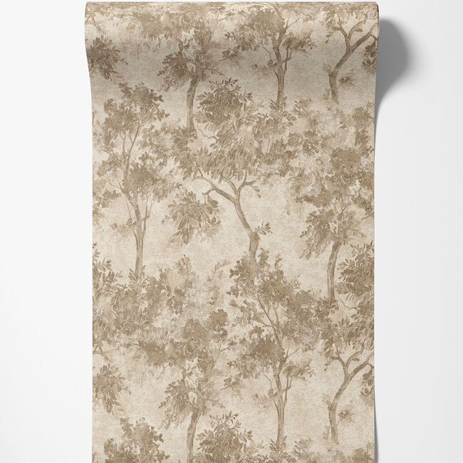 Dutch Wallcoverings Dutch Wallcoverings - FC Sahara- Tipu Taupe Beads - Vliesbehang - 10m x 53cm - 99500