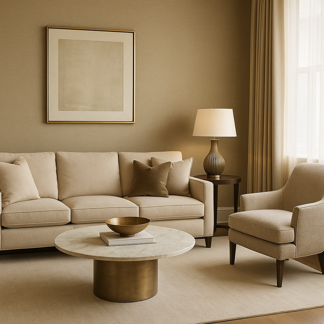 Natuurlijke kleuren in behang: zand, linnen en aardetinten