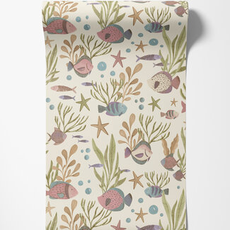 Dutch Wallcoverings Dutch Wallcoverings - Little Dreamers- Nemo roze - LD3318