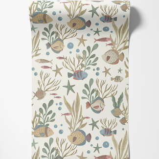 Dutch Wallcoverings Dutch Wallcoverings - Little Dreamers- Nemo geel - LD3320