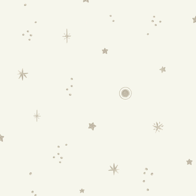 Dutch Wallcoverings Dutch Wallcoverings - Little Dreamers- Dudley Analog wit - Vliesbehang - 10m x 53cm - LD3617