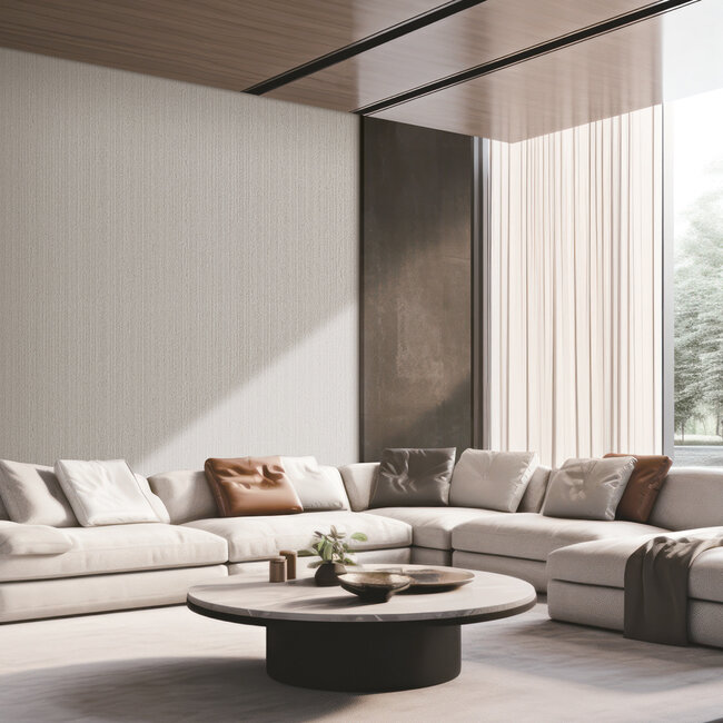 Dutch Wallcoverings Dutch Wallcoverings - Luxury Colors clay stream mink - Vliesbehang - 10m x 53cm - LC522105