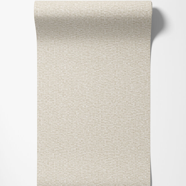 Dutch Wallcoverings Dutch Wallcoverings - Luxury Colors brick box cream - Vliesbehang - 10m x 53cm - LC522202
