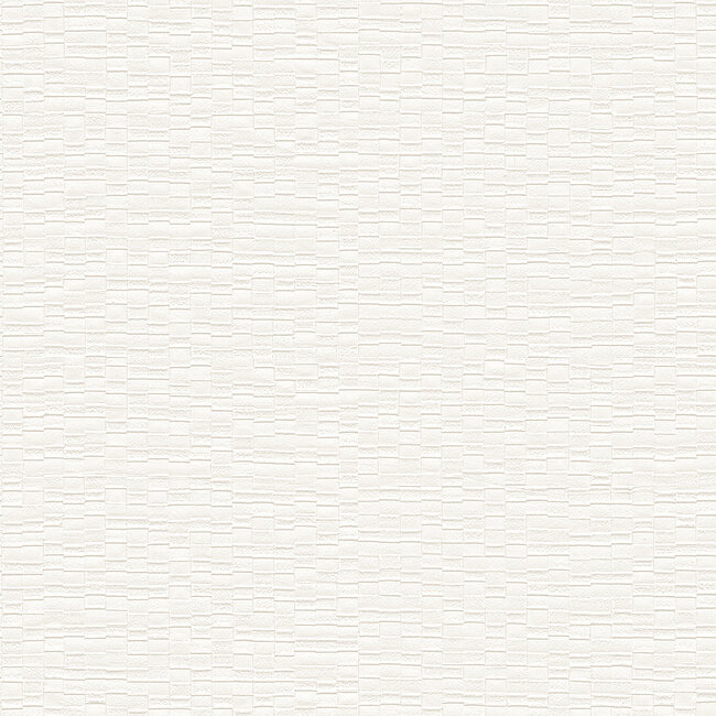 Dutch Wallcoverings Dutch Wallcoverings - Luxury Colors cobble brick white - Vliesbehang - 10m x 53cm - LC522301