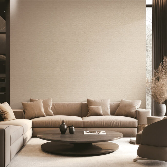 Dutch Wallcoverings Dutch Wallcoverings - Luxury Colors cobble brick beige - Vliesbehang - 10m x 53cm - LC522303