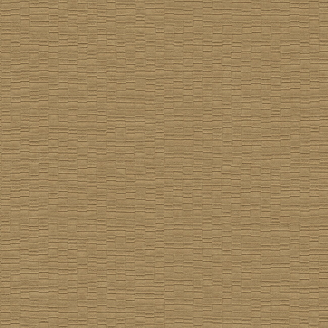 Dutch Wallcoverings Dutch Wallcoverings - Luxury Colors cobble brick gold - Vliesbehang - 10m x 53cm - LC522306