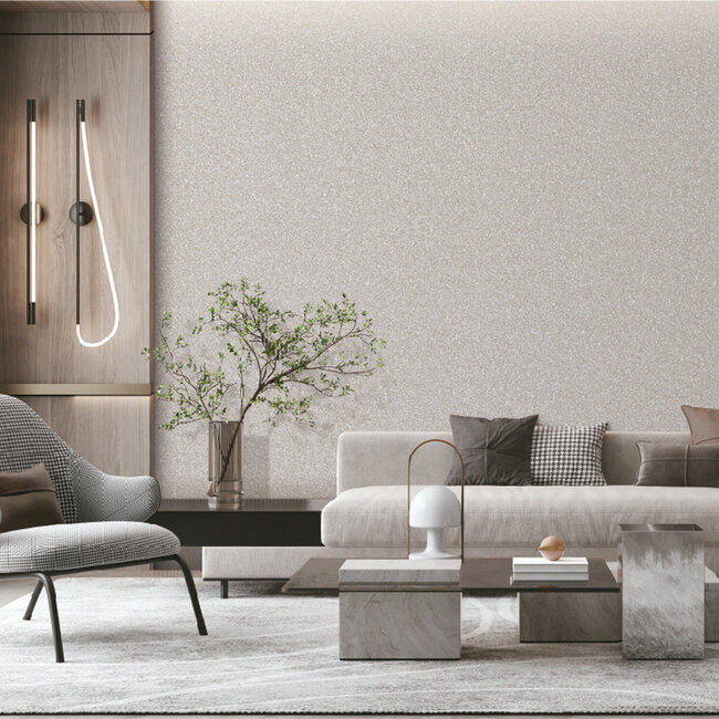 Dutch Wallcoverings Dutch Wallcoverings - Luxury Colors quartz biscuit - Vliesbehang - 10m x 53cm - LC522403