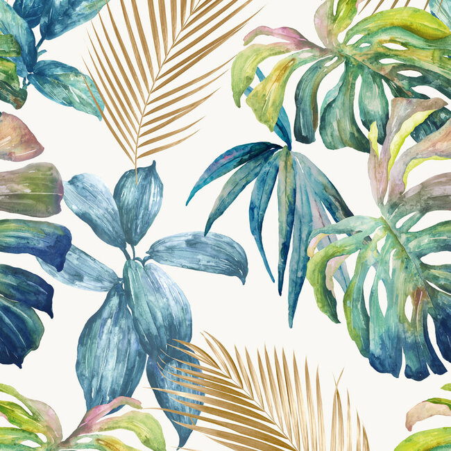 Dutch Wallcoverings Dutch Wallcoverings - Mural Wild Palms 159x280cm - Vliesbehang - 280cm x 159cm - A54501