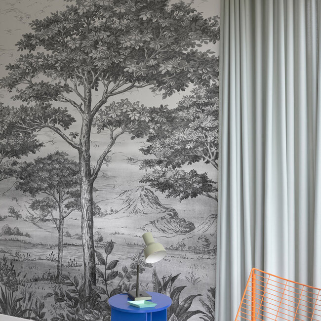 Dutch Wallcoverings Dutch Wallcoverings - Mural Etch Trees 159x280cm - Vliesbehang - 280cm x 159cm - A56702