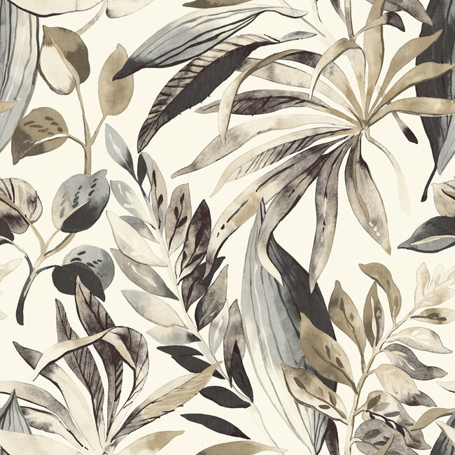 Dutch Wallcoverings Dutch Wallcoverings - Mural Inky Palms 159x280cm - Vliesbehang - 280cm x 159cm - A71701