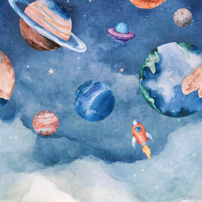 Dutch Wallcoverings Dutch Wallcoverings - Mural Roswell 159x280cm - Vliesbehang - 280cm x 159cm - A77201