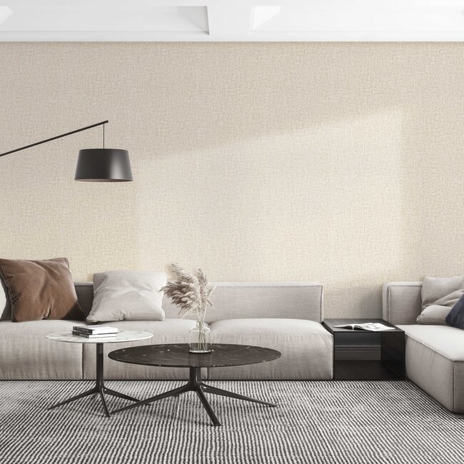 Dutch Wallcoverings Dutch Wallcoverings - Santa Fé Engraved Beige - Vliesbehang - 10m x 53cm - SA524022