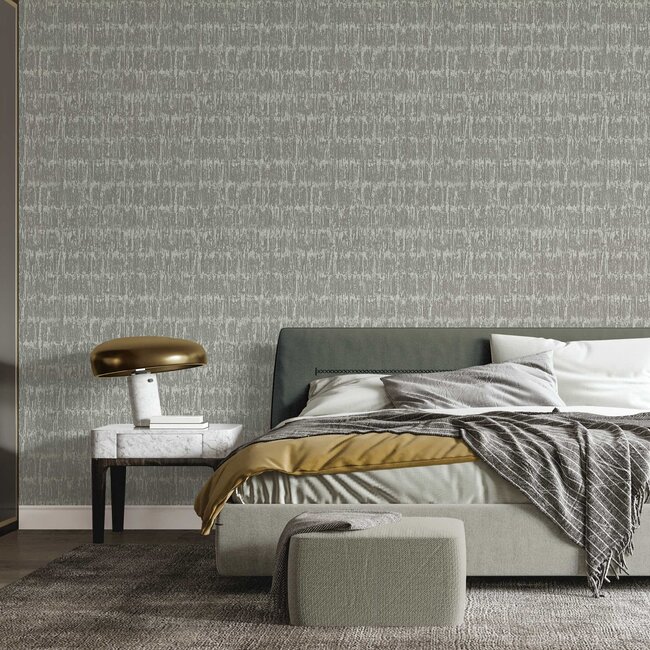 Dutch Wallcoverings Dutch Wallcoverings - Santa Fé Natural slate Mink - Vliesbehang - 10m x 53cm - SA524034