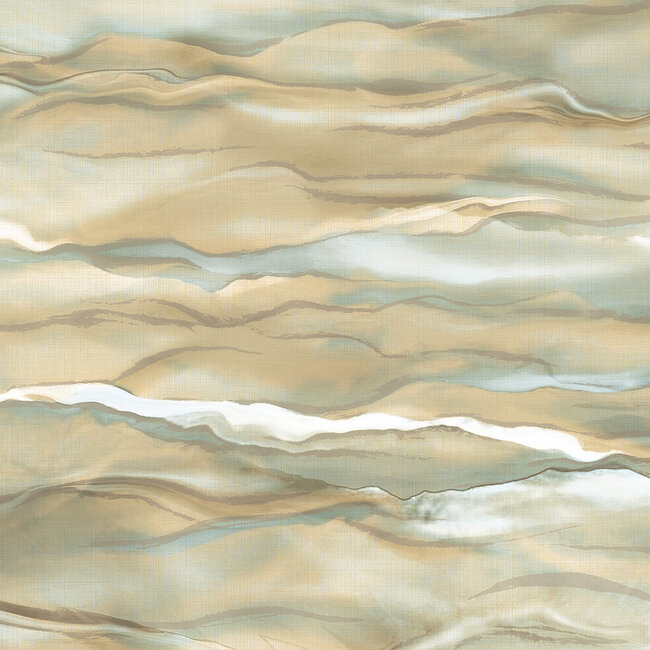 Dutch Wallcoverings Dutch Wallcoverings - Santa Fé Desert Sands Cream & Gold - Vliesbehang - 10m x 53cm - SA524045