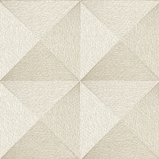 Dutch Wallcoverings Dutch Wallcoverings - Santa Fé Weaved Cube Cream - SA524101