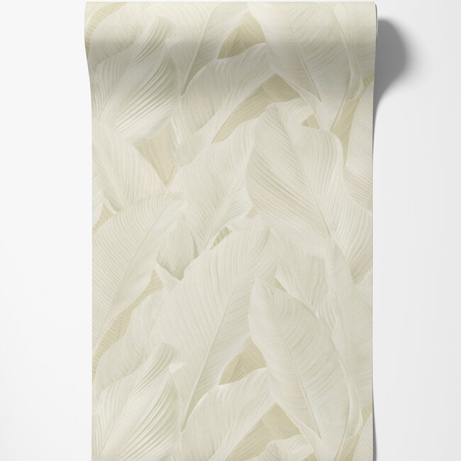 Dutch Wallcoverings Dutch Wallcoverings - Tahiti - Banya creme - Vliesbehang - 10m x 53cm - 13305