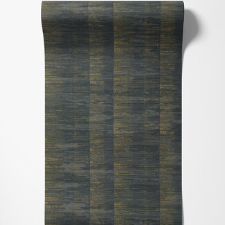 Dutch Wallcoverings Dutch Wallcoverings - Tahiti - Serenity zwart/goud - 13323 Dutch Wallcoverings Dutch Wallcoverings - Tahiti - Serenity zwart/goud - 13323