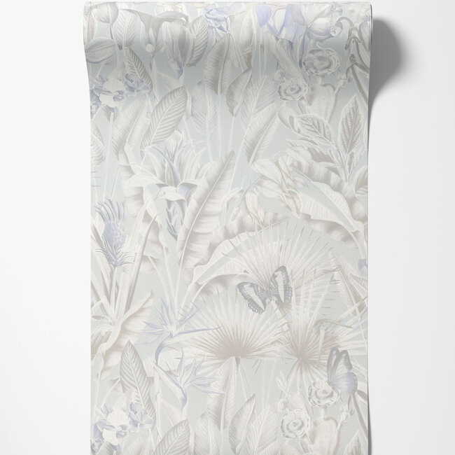 Dutch Wallcoverings Dutch Wallcoverings - Tahiti - Fiori creme - Vliesbehang - 10m x 53cm - 13330