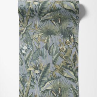 Dutch Wallcoverings Dutch Wallcoverings - Tahiti - Fiori grijs/beige - 13332