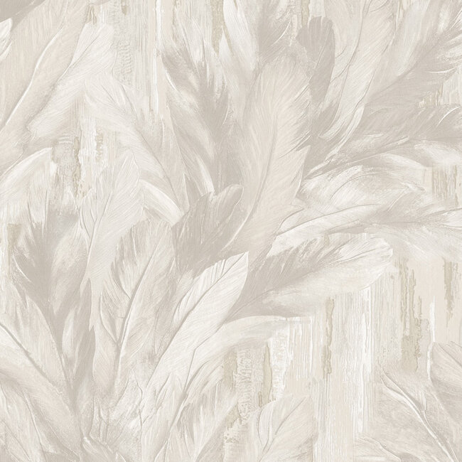 Dutch Wallcoverings Dutch Wallcoverings - Tahiti - Infinity gebroken wit - Vliesbehang - 10m x 53cm - 13344