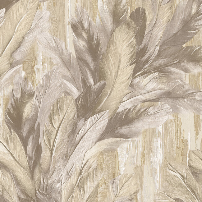 Dutch Wallcoverings Dutch Wallcoverings - Tahiti - Infinity beige - Vliesbehang - 10m x 53cm - 13345
