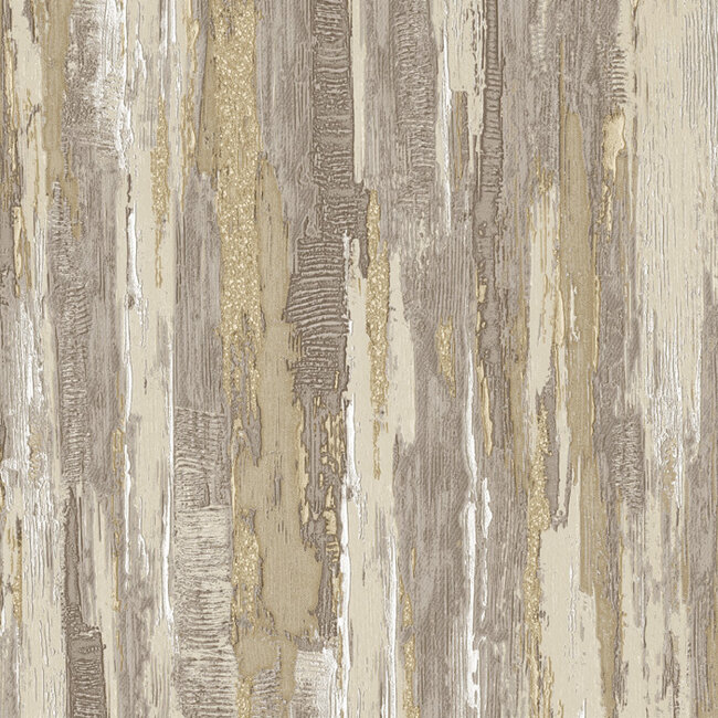 Dutch Wallcoverings Dutch Wallcoverings - Tahiti - Idylic beige - Vliesbehang - 10m x 53cm - 13353