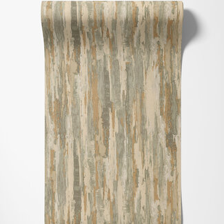 Dutch Wallcoverings Dutch Wallcoverings - Tahiti - Idylic l.bruin/groen - 13354