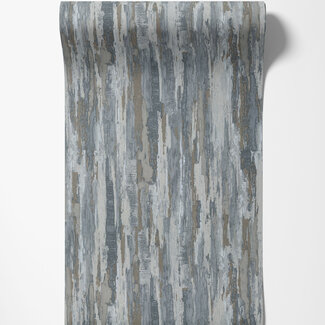 Dutch Wallcoverings Dutch Wallcoverings - Tahiti - Idylic grijs/blauw/beige - 13356