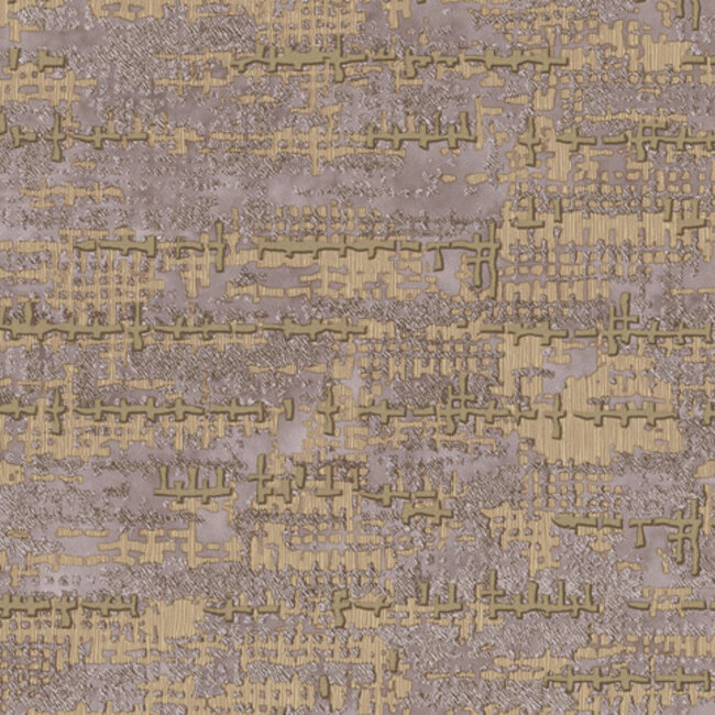 Dutch Wallcoverings Dutch Wallcoverings - Tahiti - Nebulous lichtbruin - Vliesbehang - 10m x 53cm - 13367