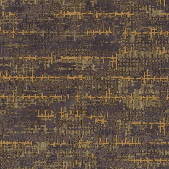 Dutch Wallcoverings Dutch Wallcoverings - Tahiti - Nebulous bruin/groen - Vliesbehang - 10m x 53cm - 13368