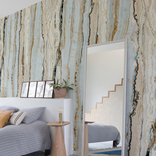 Dutch Wallcoverings Dutch Wallcoverings - Mural Vertical Marble grijs 159x280cm - Vliesbehang - 280cm x 159cm - A50802