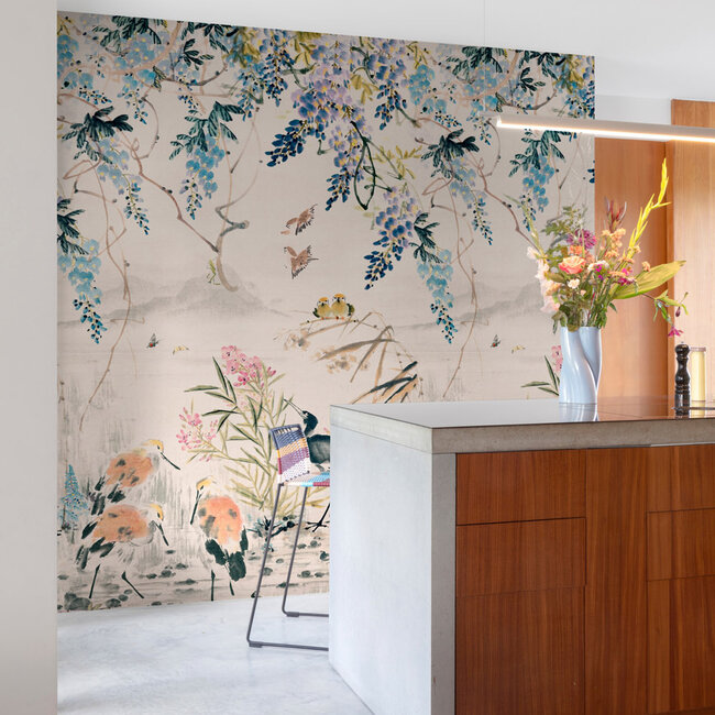 Dutch Wallcoverings Dutch Wallcoverings - Mural Japanese Garden 159x280cm - Vliesbehang - 280cm x 159cm - A52301