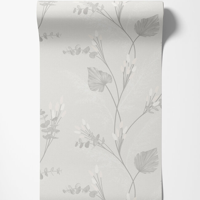 Dutch Wallcoverings Dutch Wallcoverings - FC Eleganza- Amarante Dove - Vinyl op papier - 10m x 53cm - 36250