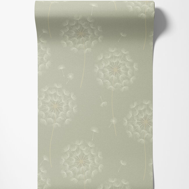Dutch Wallcoverings Dutch Wallcoverings - FC Eleganza- Allora Sage - Vinyl op papier - 10m x 53cm - 36259