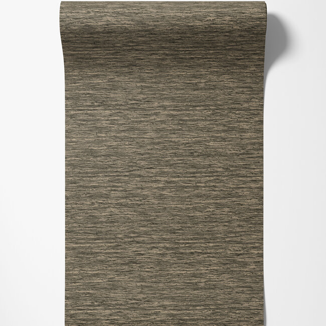 Dutch Wallcoverings Dutch Wallcoverings - FC Eleganza- Ondulato Charcoal - Vinyl op papier - 10m x 53cm - 36394