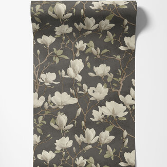 Dutch Wallcoverings Dutch Wallcoverings - FC Eleganza- Petalina Charcoal - 36403