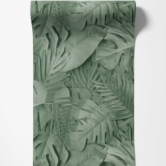 Dutch Wallcoverings Vliesbehang - Artifice- palmbladeren groen - M800-04