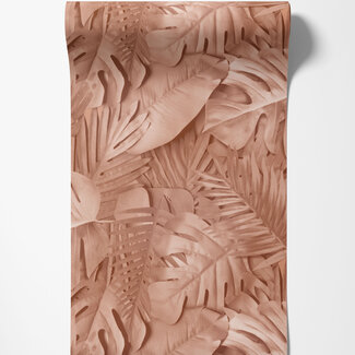 Dutch Wallcoverings Vliesbehang - Artifice- palmbladeren oudroze - M800-05