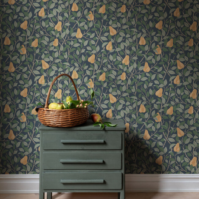 Dutch Wallcoverings Dutch Wallcoverings - FC Angas- Pirum Blue - Vliesbehang - 10m x 53cm - 13104